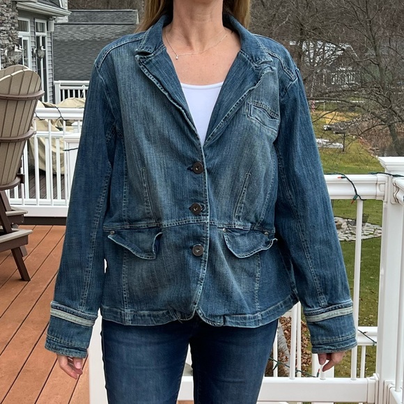 - Venezia Peplum Denim Jacket! EUC! - Picture 2 of 16